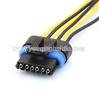 6Pin 1.5mm Male Female Waterproof Electrical Flat Accelerator Pedal Plug Sensor Socket Connector 12162210