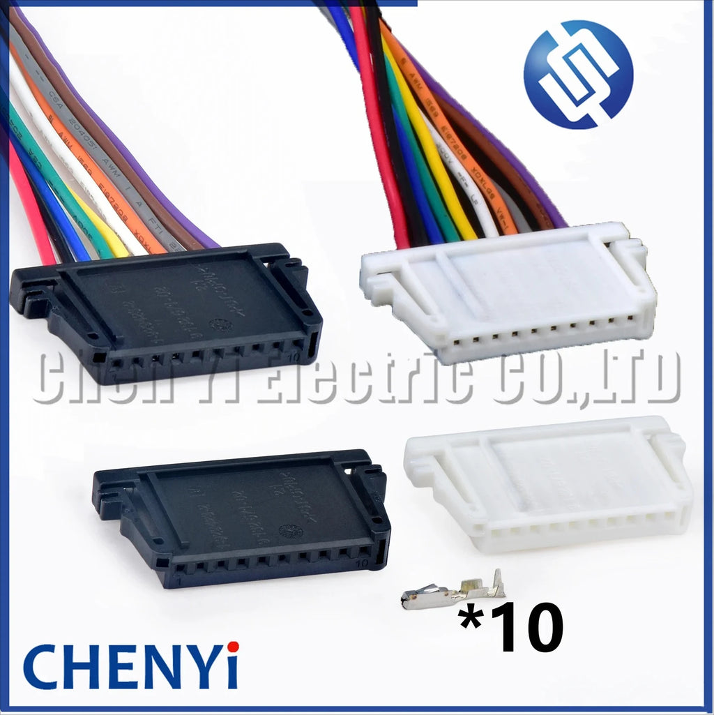 10 Pin Automotive connector Car seat taillight module harness plug 9132571-02 1-929423-2 9132576-02 2-929423-2