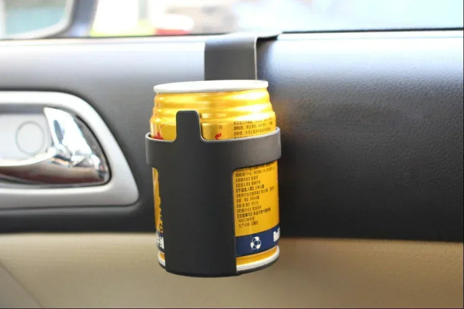 Universal Car Water Cup Holder - Portable Window/Door Mount Drink Bottle Stand, Truck Interior Beverage Accessory Amagi