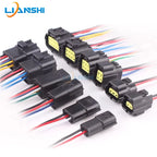 AMP connector, automotive waterproof plug terminal connector, 4/6/8/12-core male and female mating 1.8 series plug
