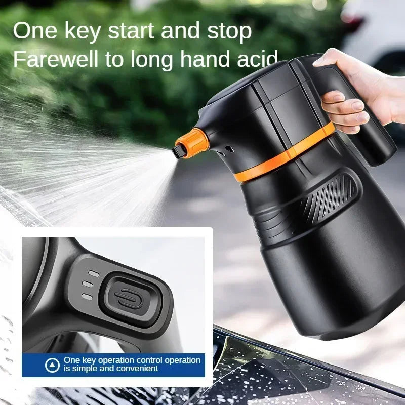 Electric Foam Sprayer Car Wash Clean Detailing Snow Cannon High Pressure Water Gun Rechargeable For Car Wash Foam Can Amagi