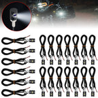 Mini Turn Signal Eagle Eye Shape Tail Rear Light Brake Fog Lamp Bulb Motorcycle Signal Lamp LED License Plate Light Accessories