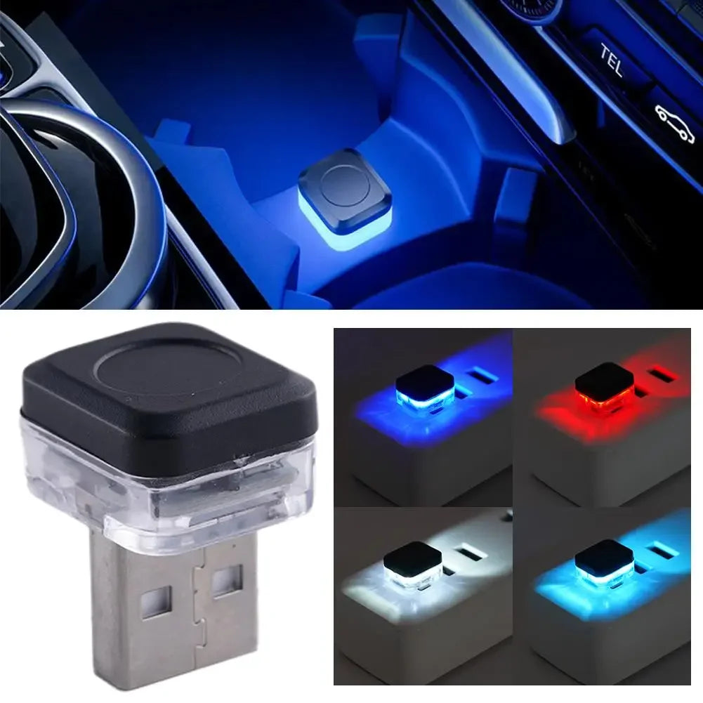 Universal USB Car Interior Ambient Atmosphere Light LED Signal Lights Auto Reading Lamp Decorations Interior Accessories Amagi