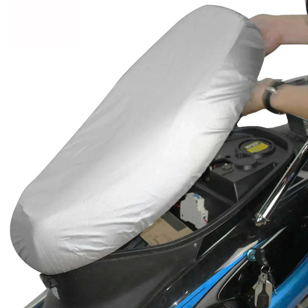 Motorcycle Seat Cover Elastic PU Leather Scooter Waterproof Dust Protector Sun Cover Universal Motorcycle Seat Protector Amagi