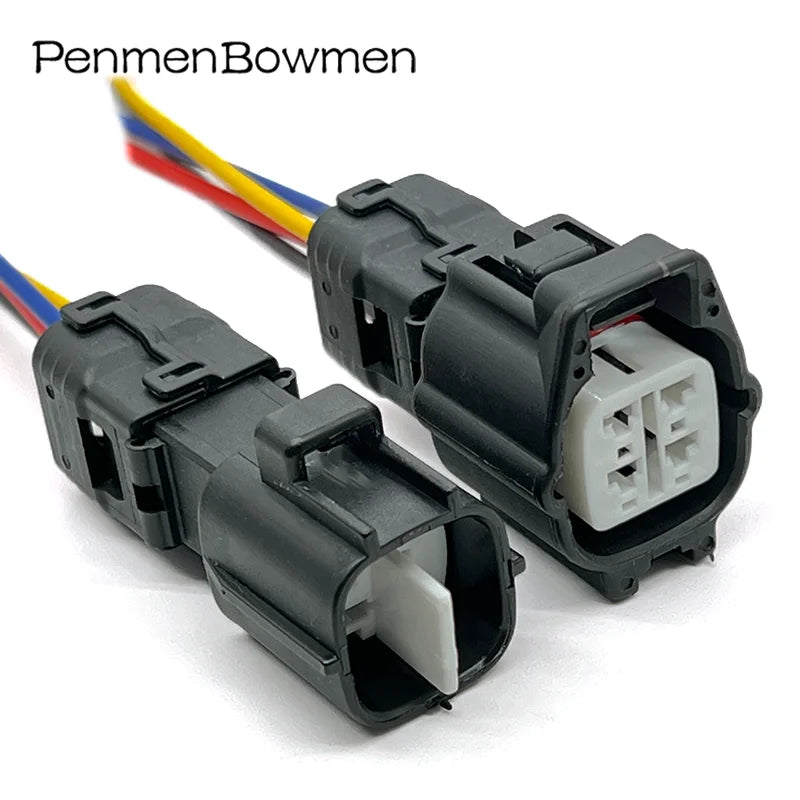 1 Set 4 Pin Car TS Rear Pedal Oxygen Plug Wiring Harness Male Female Electrical Cable Connectors for 6188-0472 6189-0685