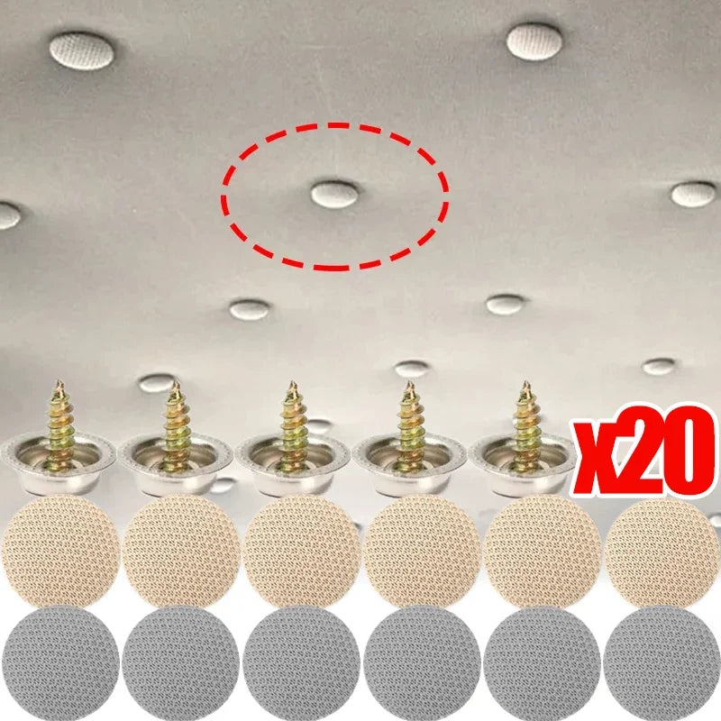Car Ceiling Buckles Fixing Clips Auto Car Interior Roof Fixing Buckles Screw Headliner Fabric Rivets Retainer Buckle Fastener