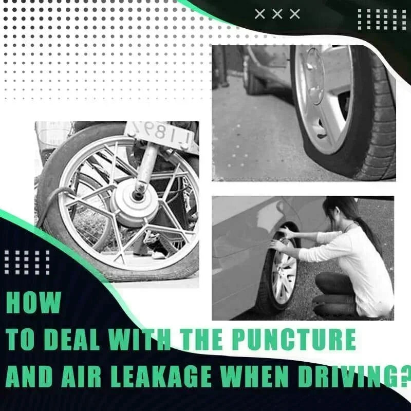 Vacuum Tyre Repair Rubber Nails Set Tire Puncture Repair Tool for Wheels Car Motorcycle Scooter Bicycle Tubeless Rubber Nail kit