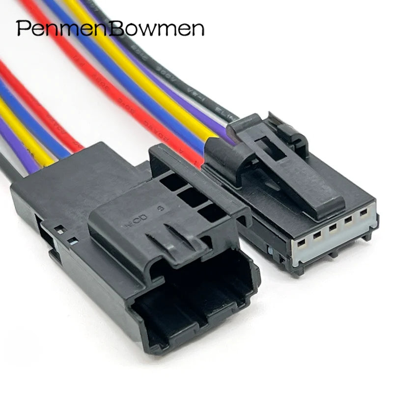 1 Set 5 Pin 2.54mm Car HUD Electrical Cable Connectors Female Male Wire Harness Plug For 31072-1070 31072-1010