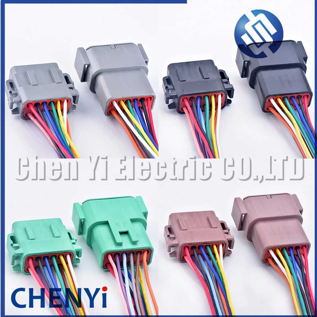 12 Pin DTM series DTM06-12S DTM04-12P DTM06-12SB DTM04-12PB DTM06-12SC DTM04-12PC DTM06-12SD DTM04-12PD Harness connector plug