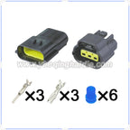 3-Pin Connector Waterproof 1.8mm Male Female Connectors Automotive Wire Harness Cable Socket For Hyundai Denso 174357-2 174359-2