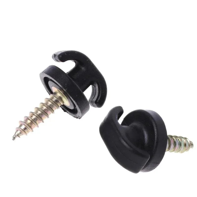 Car Mesh Pocket Hook Seat Mesh Buckle Car Interior Trunk Screw Fixing Hook Ring Universal Storage Mesh Pocket Mounting Clip