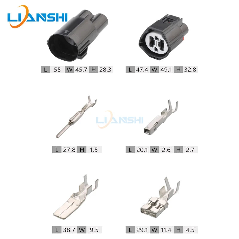 7282-8497-90 7283-8497-90 Car cooling fan harness modified 4pin male/female connector with terminal DJ7049Y-1.5/9.5-11/21