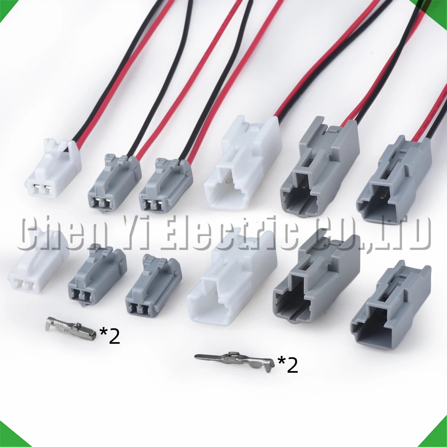 2 pin auto connectors electric seat reading light horn wire harness plug 7283-1020 9098...
