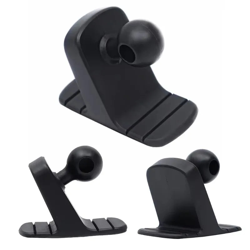 Car Phone Black Holder Sticky BaseBendable Design Can Be Adapted To A Variety of CurvatureSoft Rubber MaterialBall Head17mm