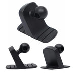 Car Phone Black Holder Sticky BaseBendable Design Can Be Adapted To A Variety of CurvatureSoft Rubber MaterialBall Head17mm