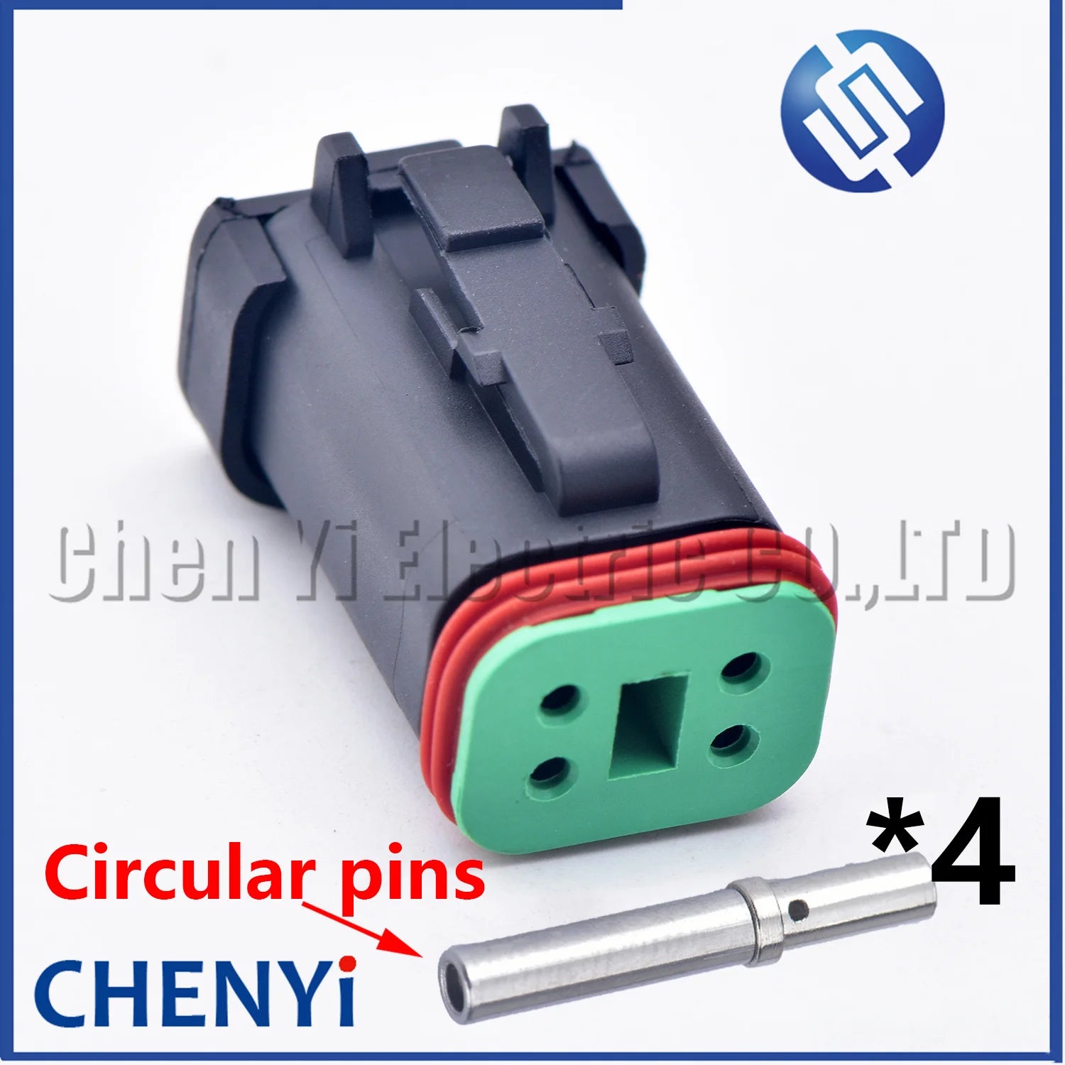 4 Pin Black DT series Connector Waterproof Plug Socket DT06-4S DT04-4P DT06-4S-E005 DT04-4P-E005 For Engineering Vehicle Deutsch