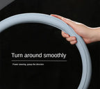 Napa Leather Perforated Patchwork Car Steering Wheel Cover, Non-slip, Breathable, Universal 15 Inch (Approx. 38.1cm) Amagi