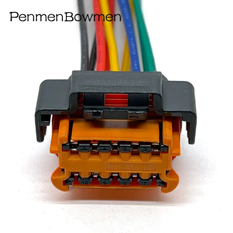 1 Set 10 Pin Car Headlight Electrical Cable Connectors Female Wiring Harness Far Near Beam Lighting Plug For Peugeot Citroen