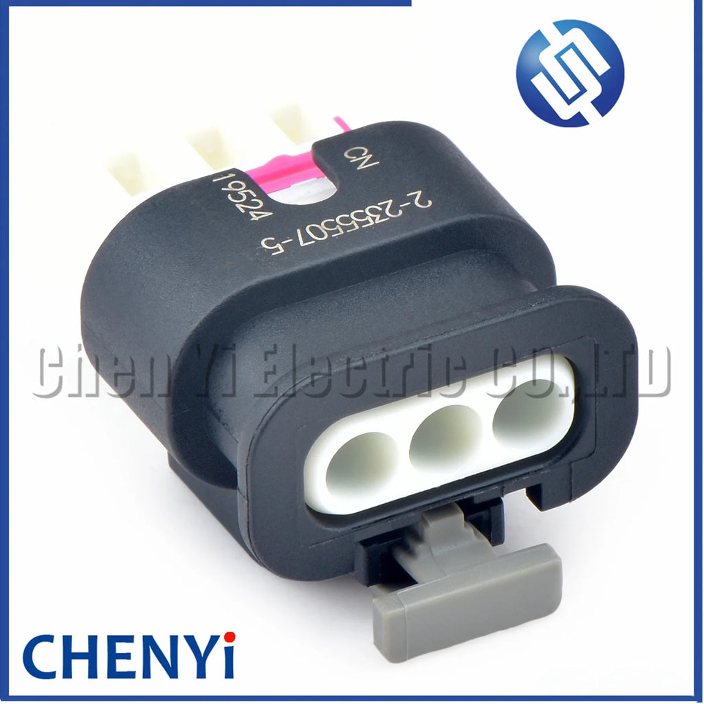 3 Pin female Automotive waterproof connector Car sensor harness plug 2-2355507-5