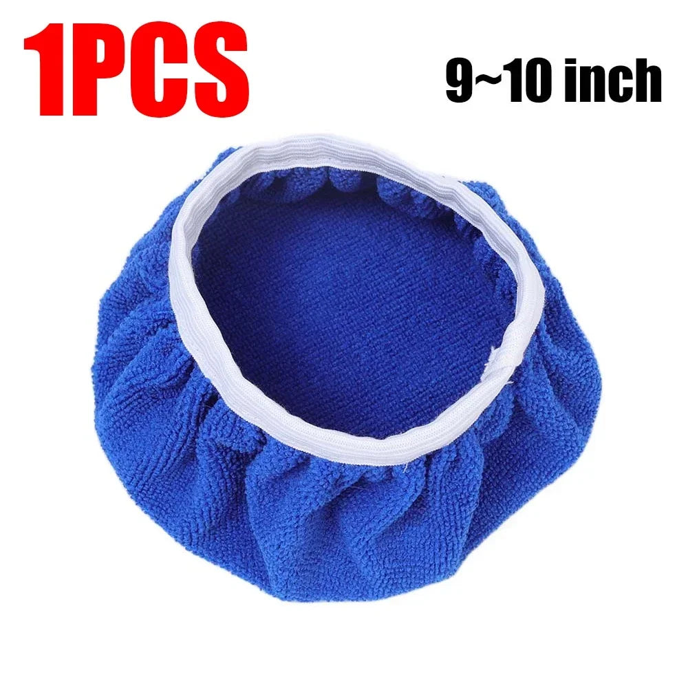 Microfiber Car Waxing Polishing Sleeve 5-10 Inches Polisher Pad Wash Buffer Waxing Sleeve Auto Body Care Cleaning Accessories
