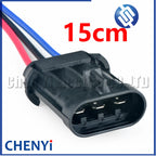 3 Pin auto Waterproof Blower Connector Plug Radiator Fan Motor Cooler Fan Socket 12124686 12124685 For Buick Ford Chevrolet