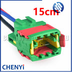 3 Pin Auto Fuse box connector Engine cooling fan harness plug 1544226-1 1544225-1 1544225-3 1544226-3 For Peugeot Citroen