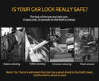 Motorcycle Bicycle Lock Alarm Safety Protection Padlock Disc Aluminum Alloy Anti-Theft Reminder Rope Lock Bag Motorcycle Amagi