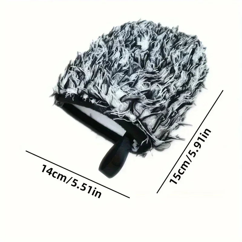 Car Tyre Cleaning Cloth Universal Car Detailer Cleaning Tool Car Wheel Cleaning Wash Glove Microfiber Auto Wash Accessorie Amagi