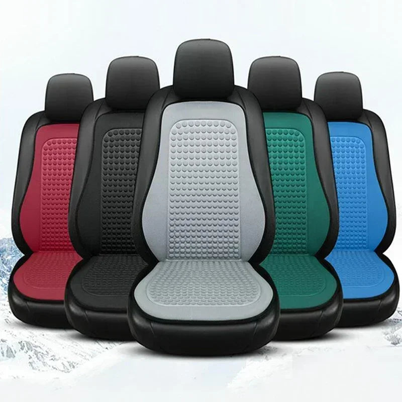 Winter Car Seat Cushion Short Plush Seat Protector Pad with Non-Slip Backing Flocking Cloth Cover Universal Front Covers Amagi