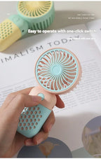 Motorcycle Portable Mini Fan Handheld Fan Lightweight Handy Fan Pocket Size Low Noise Small Electric Student Gift Outdoor Amagi
