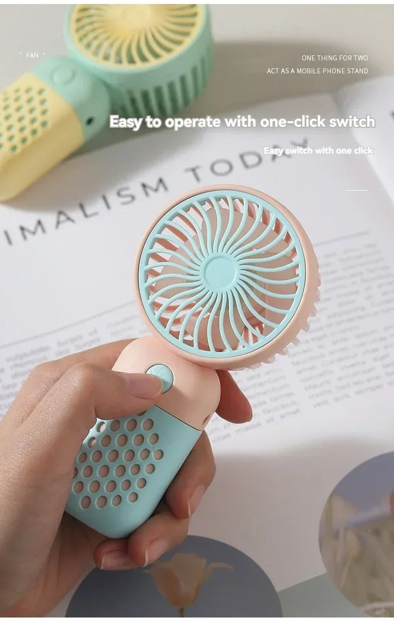 Motorcycle Portable Mini Fan Handheld Fan Lightweight Handy Fan Pocket Size Low Noise Small Electric Student Gift Outdoor Amagi
