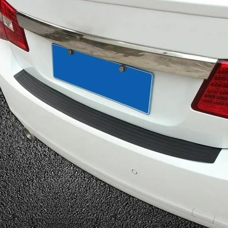 Universal 90/104cm Car Trunk Sill Plate Protector Rear Bumper Protective Rubber Molded Pad Decorative Cover Strip Styling Tools