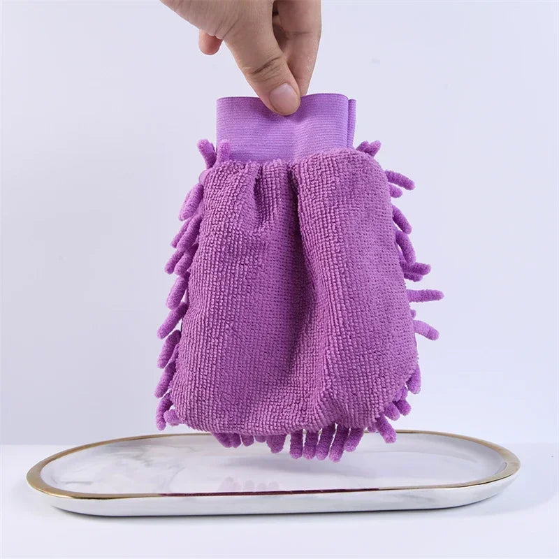 Car Wash Gloves Washing Wiper Car Cleaning Towel Auto Dust Washer Mitt Microfiber Gloves Car Wash Household Washing Amagi