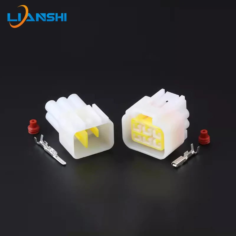 FW-C-6F-B/FW-C-6M-B Automotive waterproof connector Connector 6p harness plug rubber shell with terminal