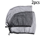Car Sunshade Curtains Summer Mosquito Proof Curtains Universal Side Window Mesh Net Breathable Sunshade Auto Accessories Black