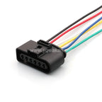 6 Pin 3.5mm female waterproof cable electrical pump connector ignition coil wire harness plug For VW Audi 1J0973726