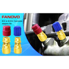 1 Pc R12 To R134a Conversion Kit  Air Conditioner Filling Valve Fittings Port Adapter Retrofit Quick Disconnect Couplers