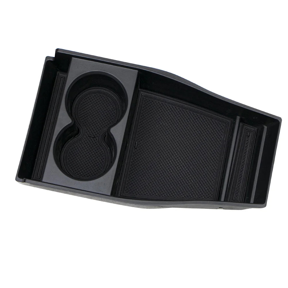 1 Pcs ABS Black Center Armrest Hidden Box Cup Holder Console Organizer Tray For Hyundai IONIQ 5 2021 Car Box Accessories