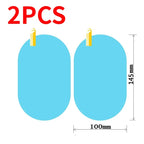 1-4PCS Car Side Window Rearview Rain Film Anti-Fog Rain-proof Car Window Mirror Waterproof Sticker Films Decals Rain Proof Films