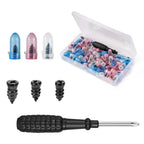 Tire Repair Tool Black Soft Rubber Nail Vacuum Tyre Nails Self-Tapping Screw Tire Puncture Repair Car Motorcycle Repair Amagi