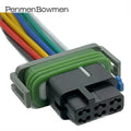 1 Set 12 Pin 0.8 Series Miniature Connector Car Reversing Radar Plug Wire Harness Auto Adapter for Harley Honda