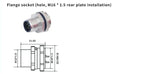 1Pcs M12 12MM Sensor Connector Straight Angle Male Female Waterproof Screw Threaded Plug Coupling 4 5 8 Pin PG7