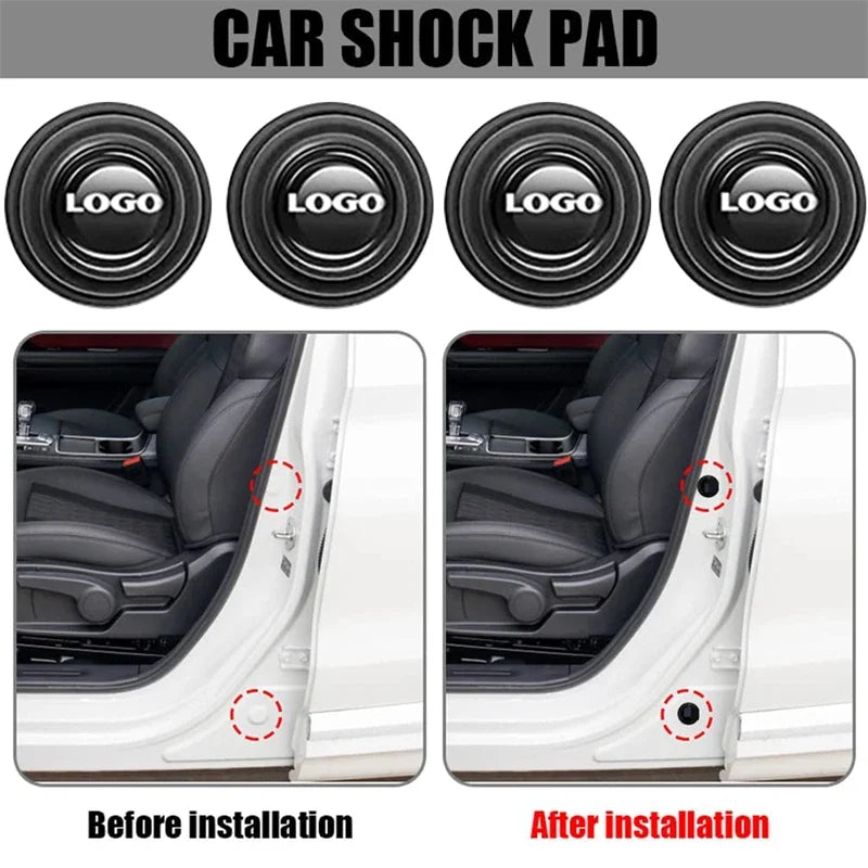 Customized 10 Pieces Car Silicone Shock Pad Shock Absorption Buffer Gasket Sound Insulation Pad Mount Protective Door Mute Anti