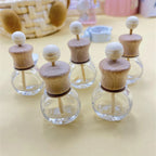 1PCS Car Hanging Glass Bottle Air Freshener Empty Bottle Aromatherapy Pendant Diffuser Car Decoration Aromatherapy Ornament
