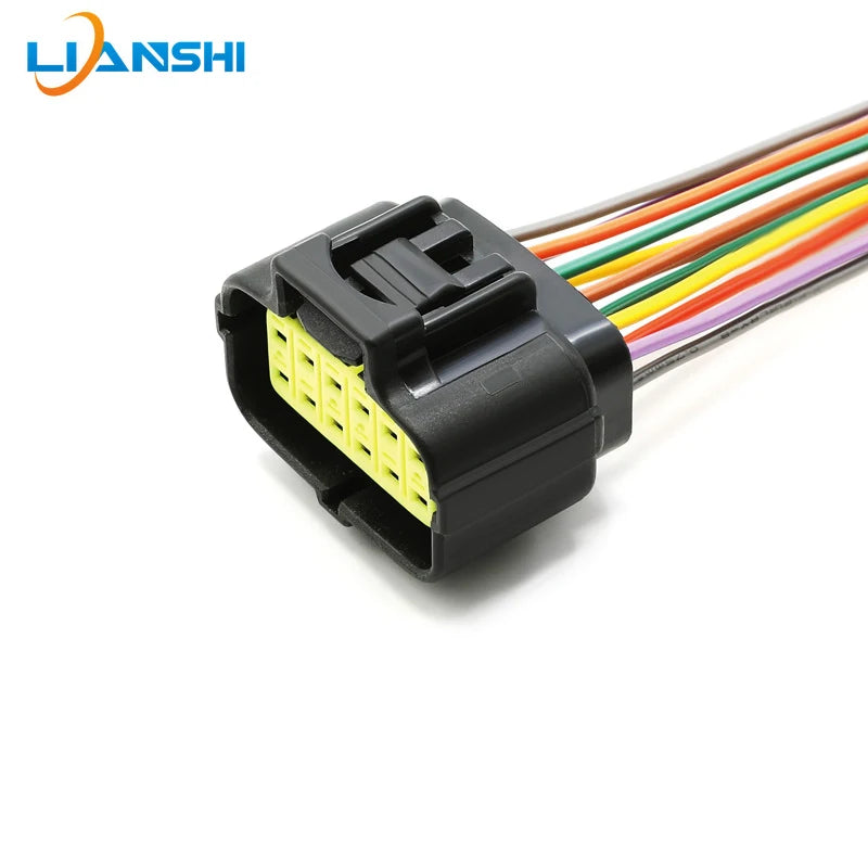 174352-2 AMP type connector, automotive waterproof plug terminal connector, 4/6/8/12-pin male and female plug, 1.8 series plug