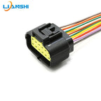 174352-2 AMP type connector, automotive waterproof plug terminal connector, 4/6/8/12-pin male and female plug, 1.8 series plug