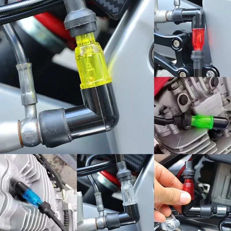 Motorcycle Ignition Spark Plug Cap Universal Flash Spark Plug High Pressure Cap Elbow Shaped Motorcycle Modification Accessories