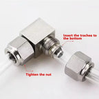 Pneumatic Push-In Fitting Set, Copper Nickel Plated Air Hose Connectors for 4mm–16mm Tube (KPU KPV KPE KPZA KPM)