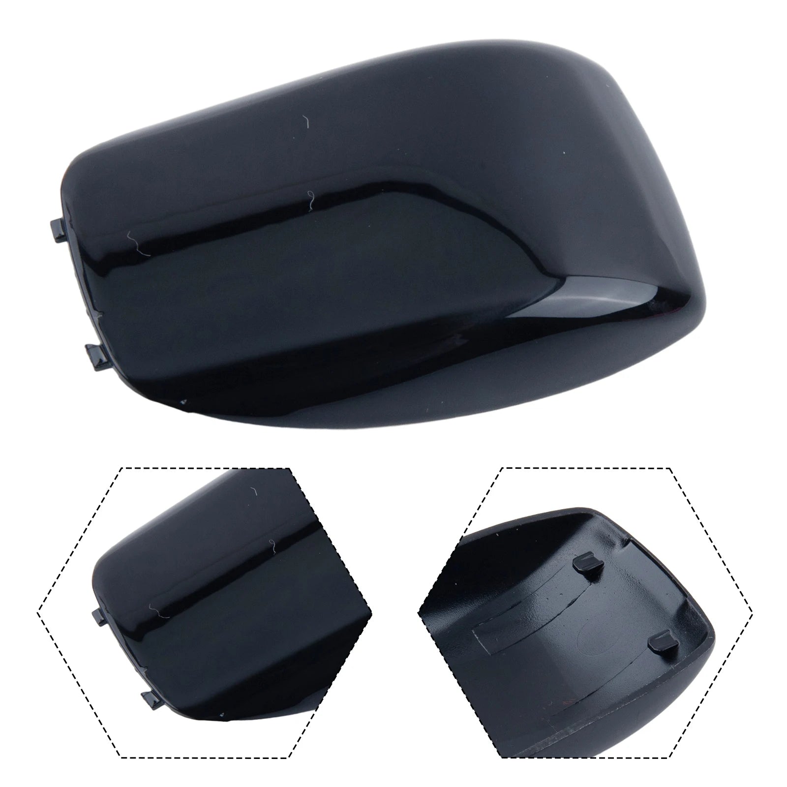 Car Key Back Cover Glossy Black Smart Key Case Cover Rear Cover For Mercedes For Benz C E S Class GLE Car Key Retrofit Shell