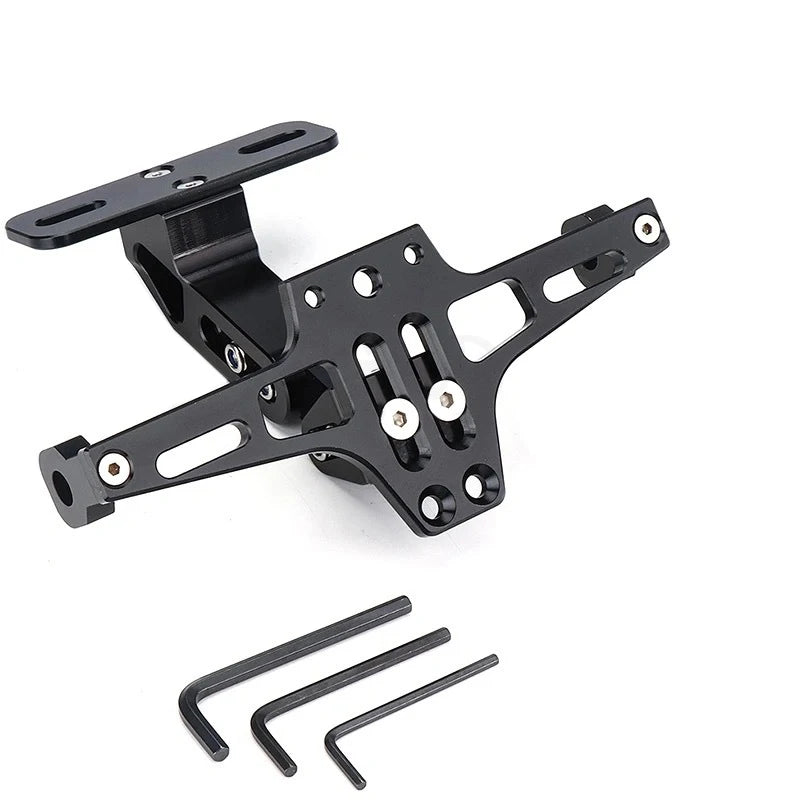 Universal Adjustable Motorcycle License Number Plate Bracket Rear Turn Signal Lamp Holder CNC Aluminum Eliminator Kits